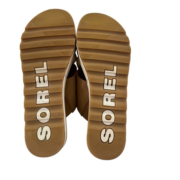 Sorel Women's Cameron Flatform Puff Mule Beige Cream Size 9.5 - Picture 12 of 16